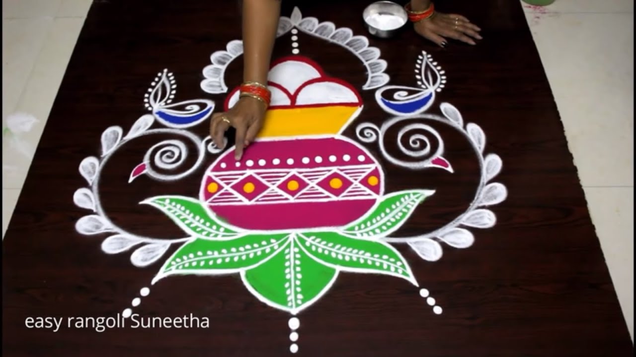 Best Rangoli Designs for Pongal Makar Sankranti