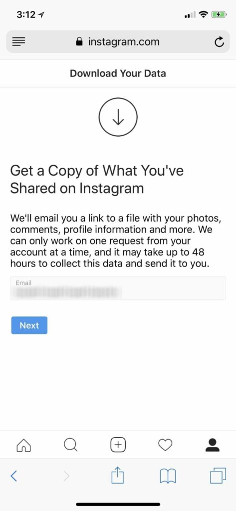 Enter email & password image