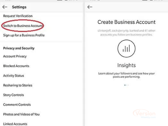 switch to business account on instagram to see views instagram profile